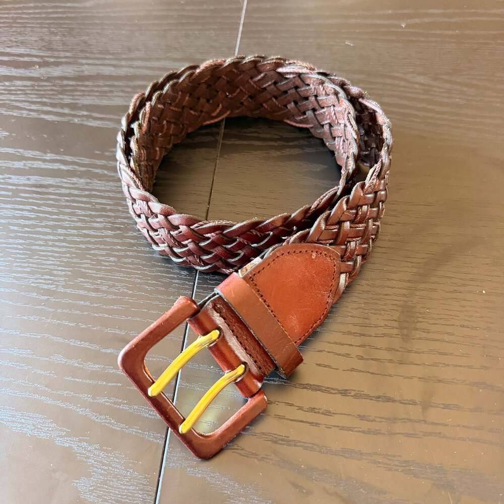 Liz Claiborne Genuine Leather Braided Belt